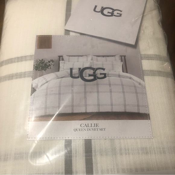 UGG Bedding New Ugg Callie Washed Yarn Dyed 3 Pc Duvet Cover Set